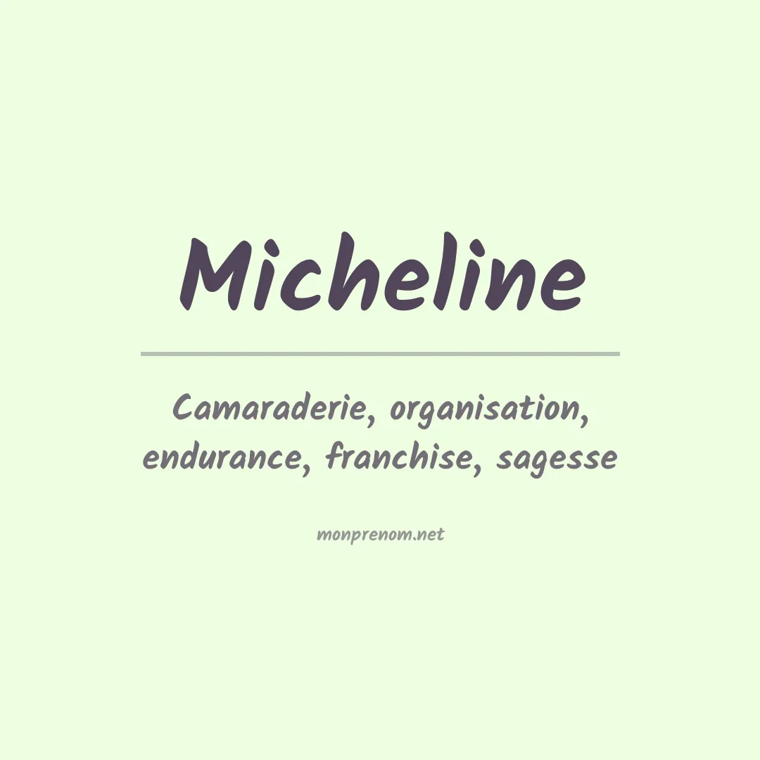 Prénom Micheline