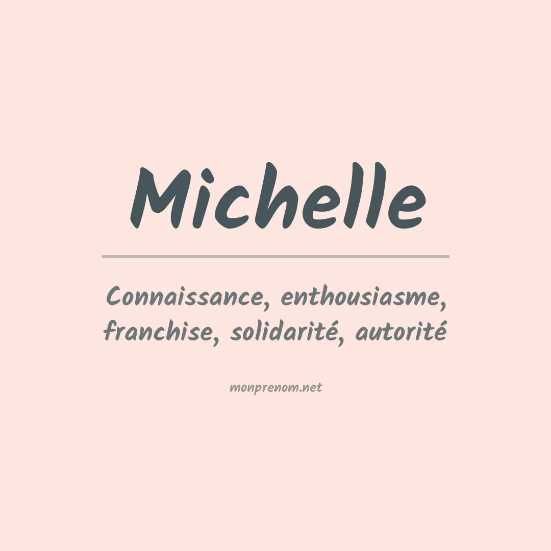 Prénom Michelle