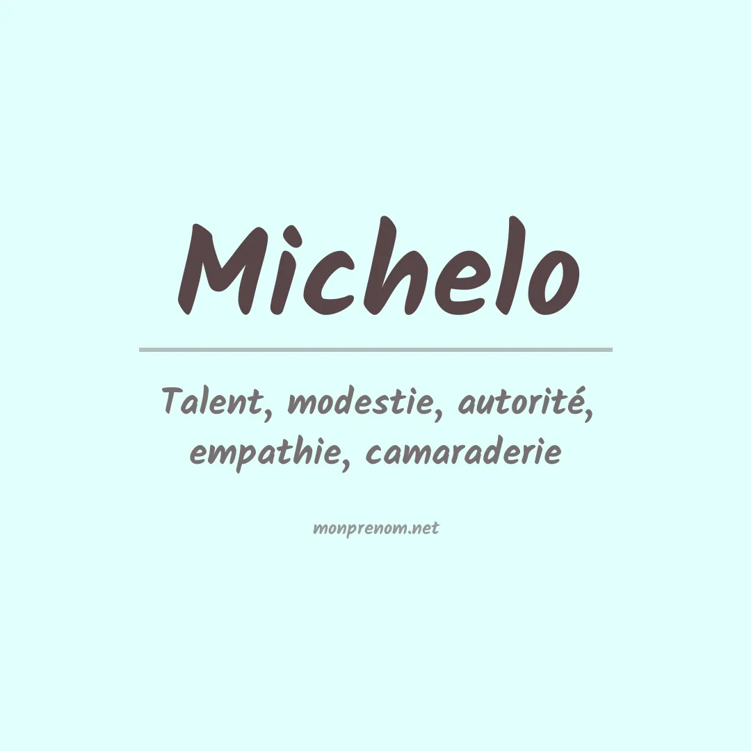 Prénom Michelo