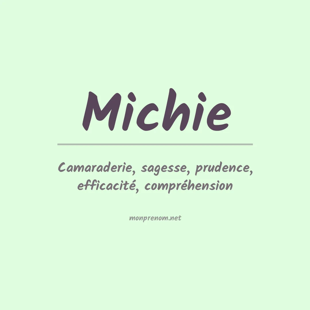 Prénom Michie