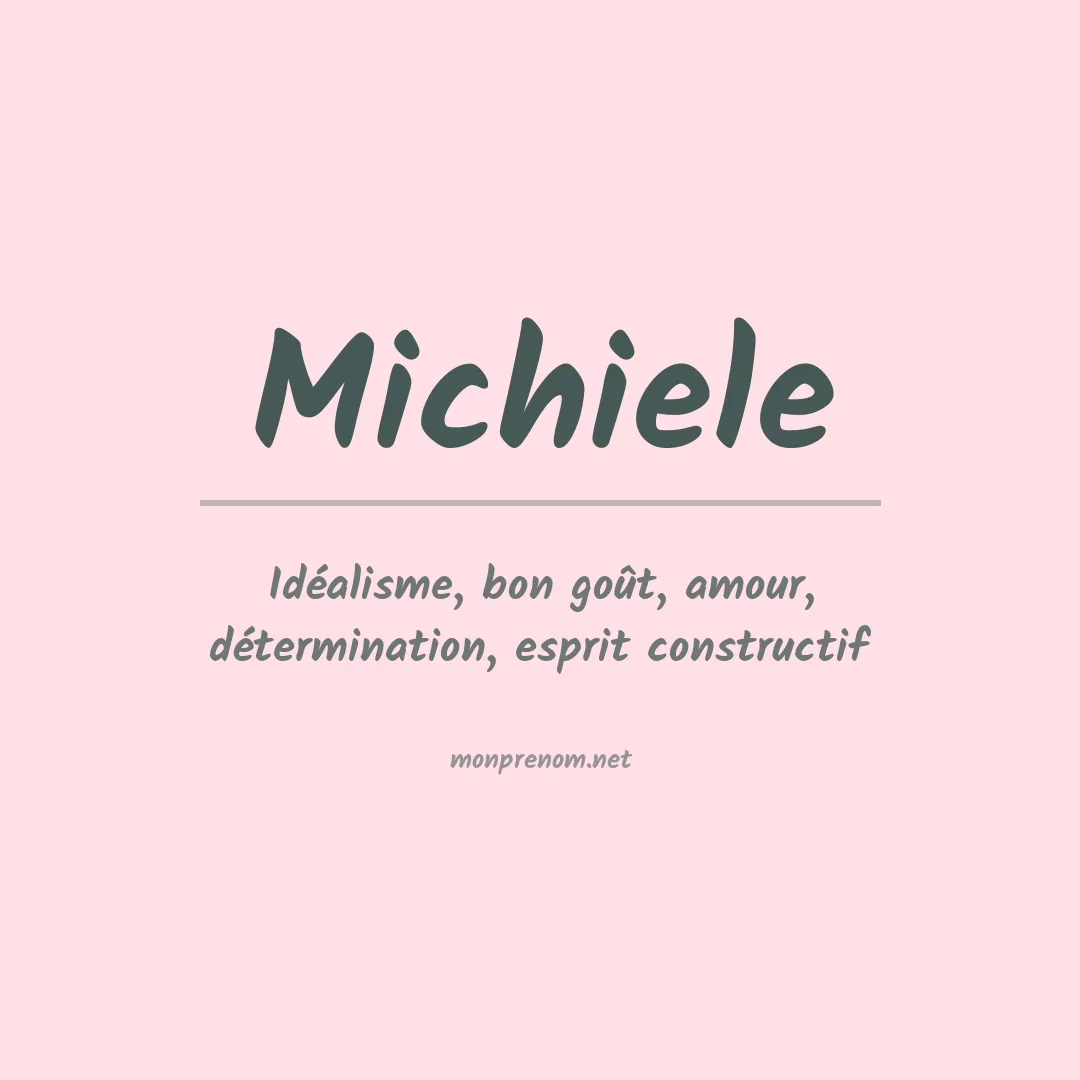 Prénom Michiele
