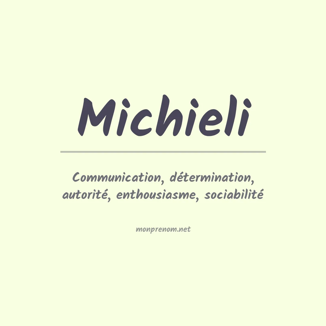 Prénom Michieli