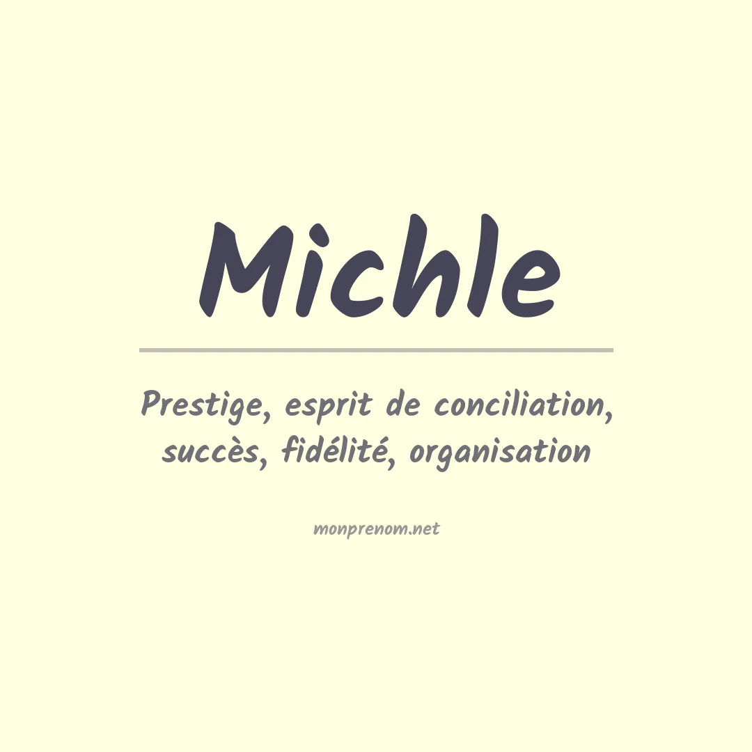 Prénom Michle