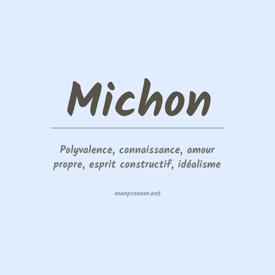 Prénom Michon