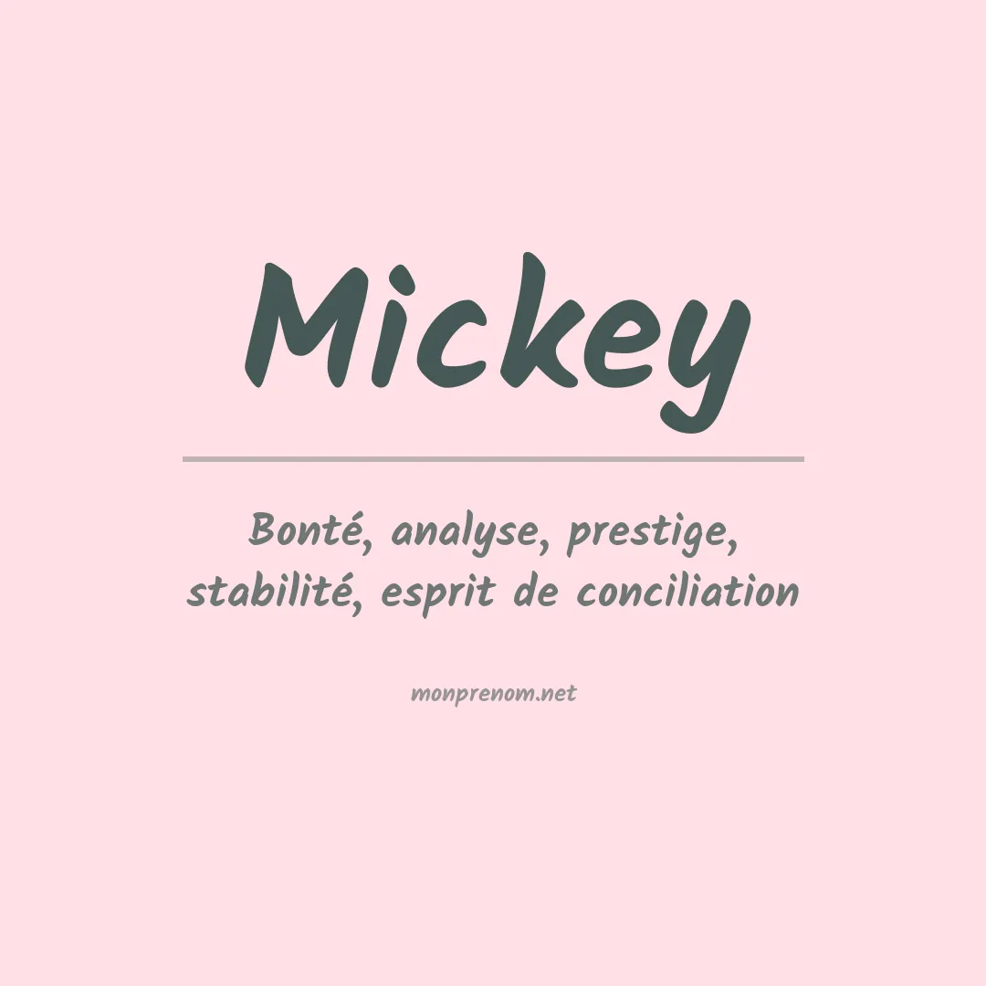 Prénom Mickey