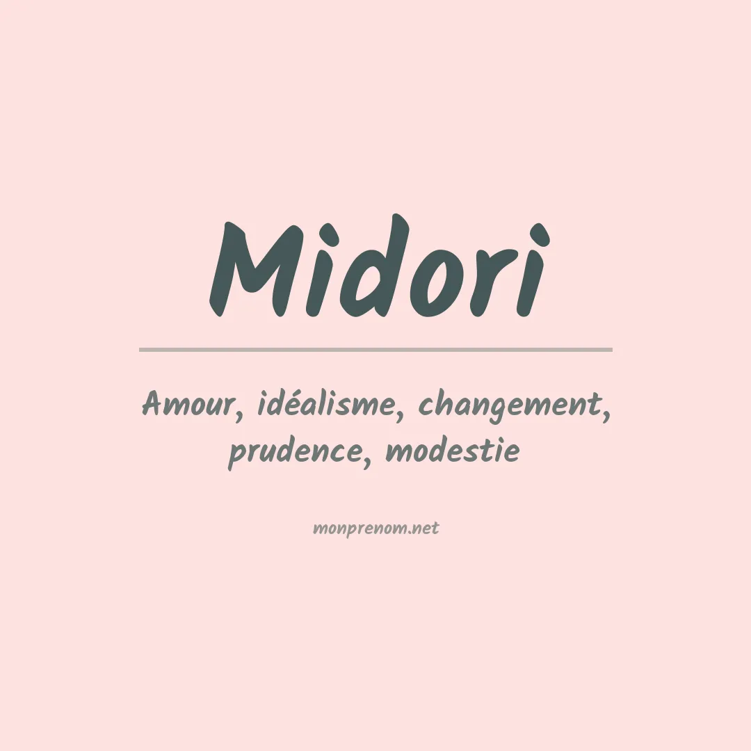 Signification du prénom Midori