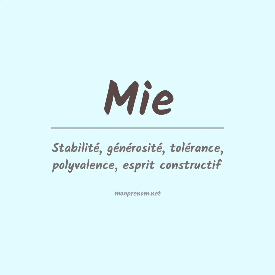 Prénom Mie