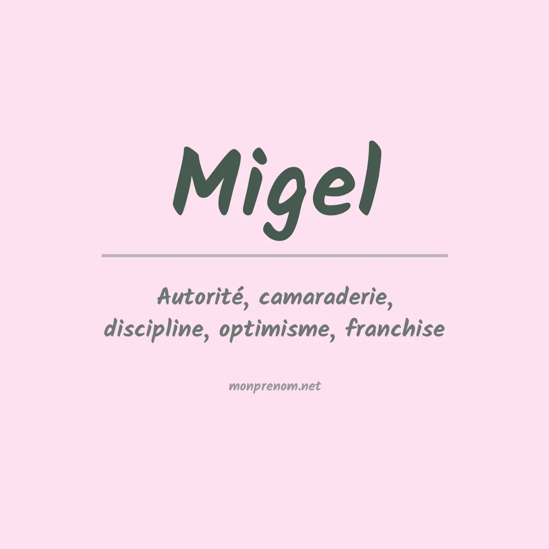 Prénom Migel
