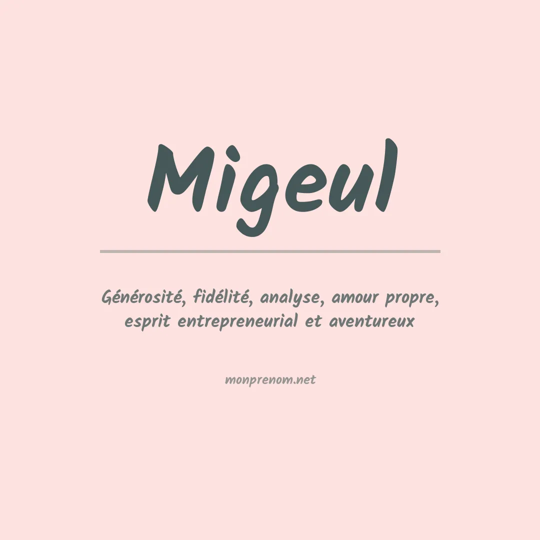 Prénom Migeul