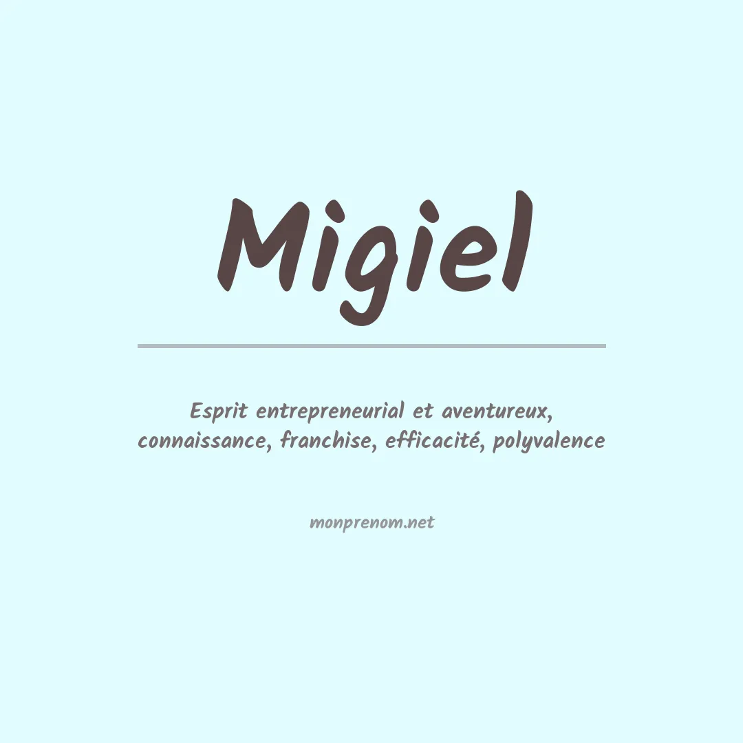 Prénom Migiel