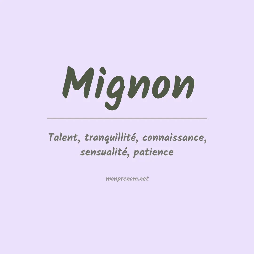 Prénom Mignon