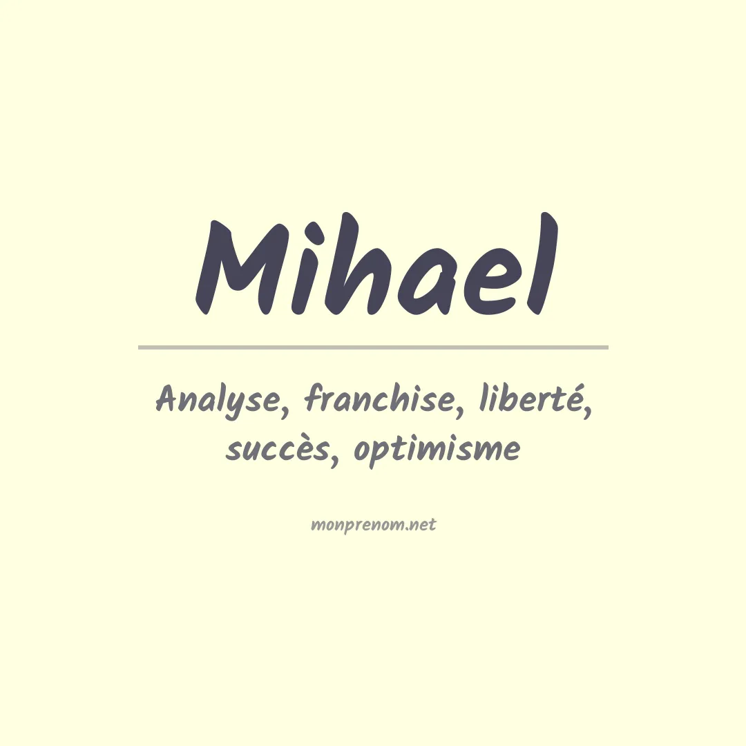 Prénom Mihael