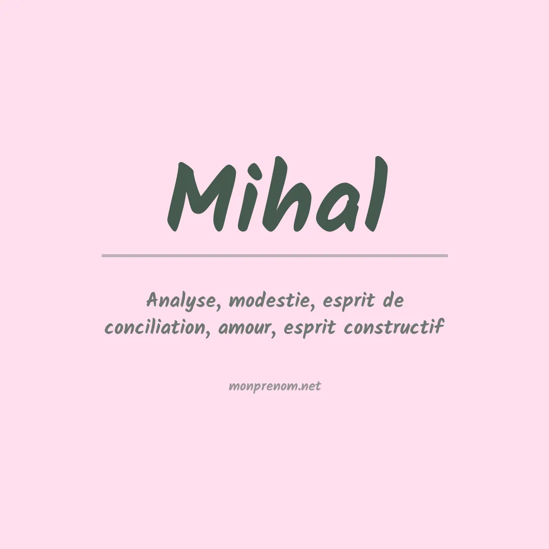 Prénom Mihal