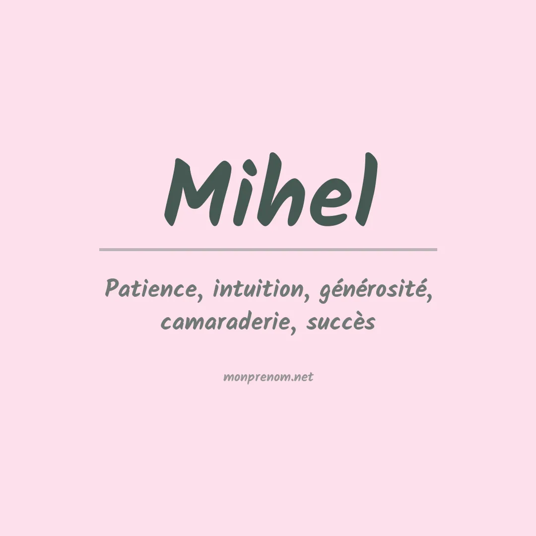 Prénom Mihel
