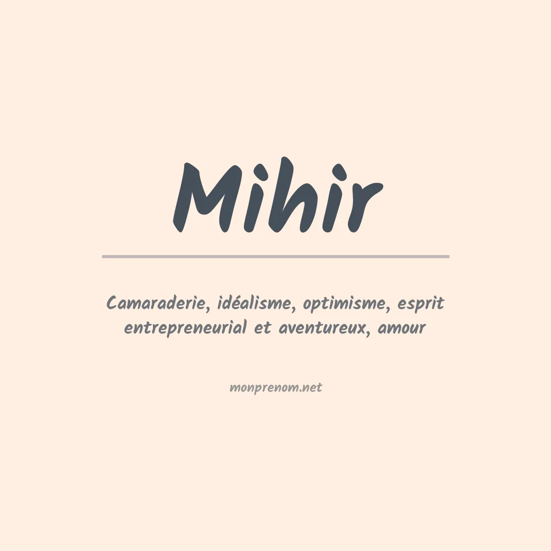 Prénom Mihir