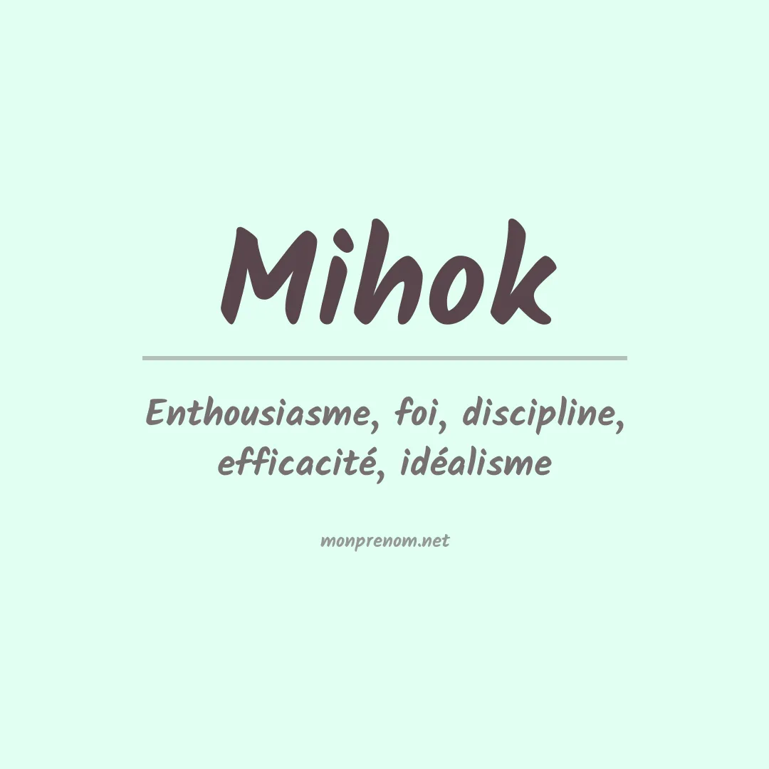 Prénom Mihok
