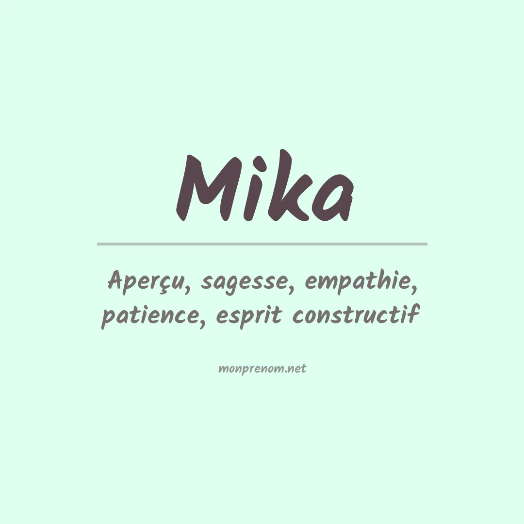 Prénom Mika