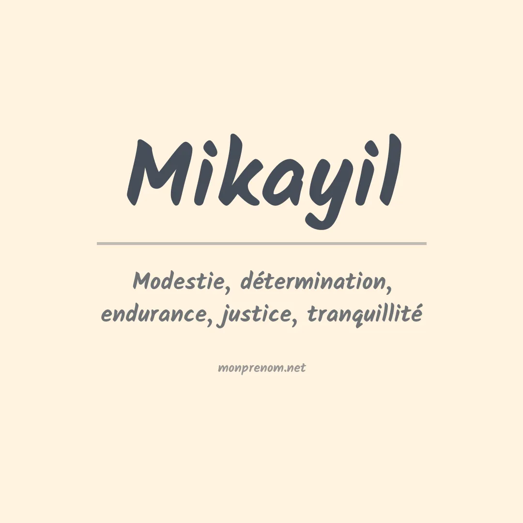Prénom Mikayil