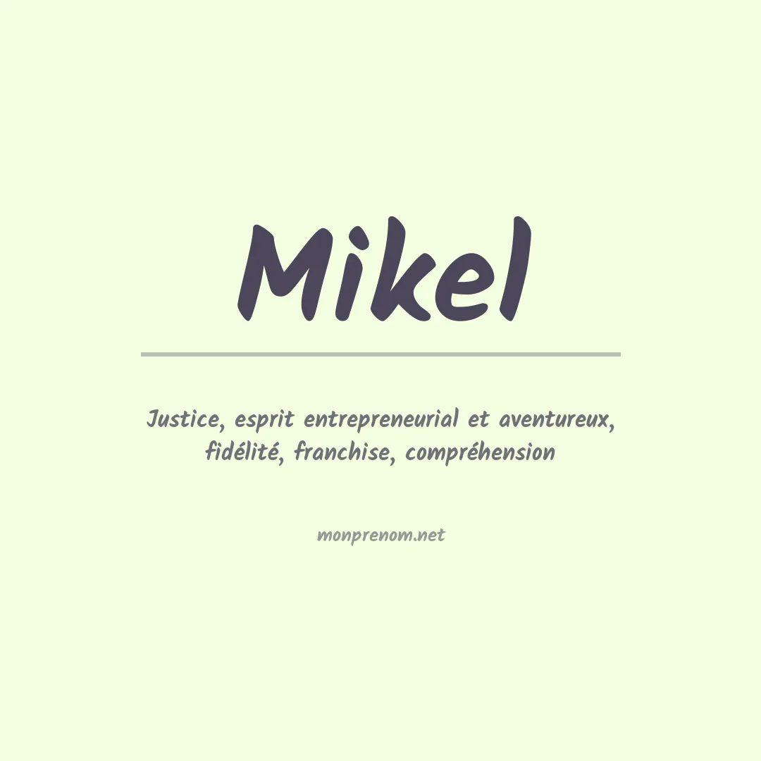 Prénom Mikel
