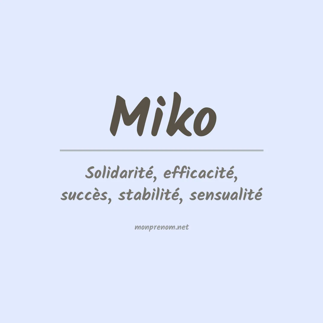 Prénom Miko