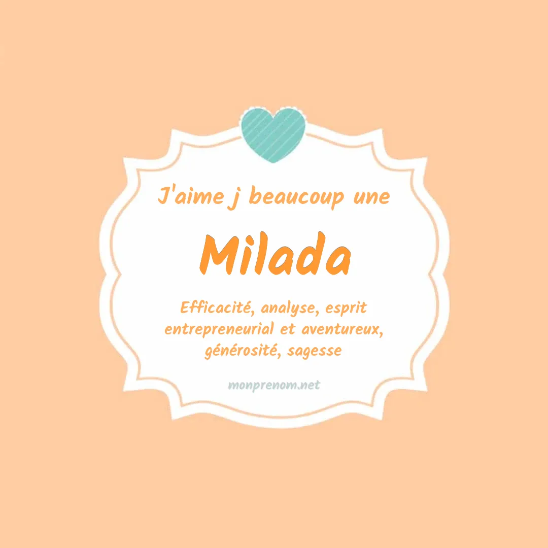 J'aime beaucoup Milada