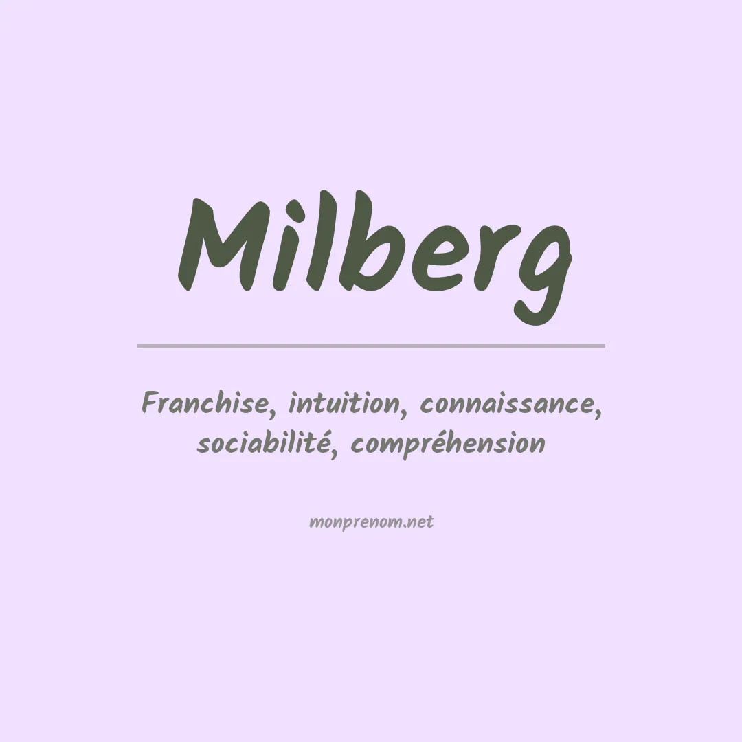 Prénom Milberg