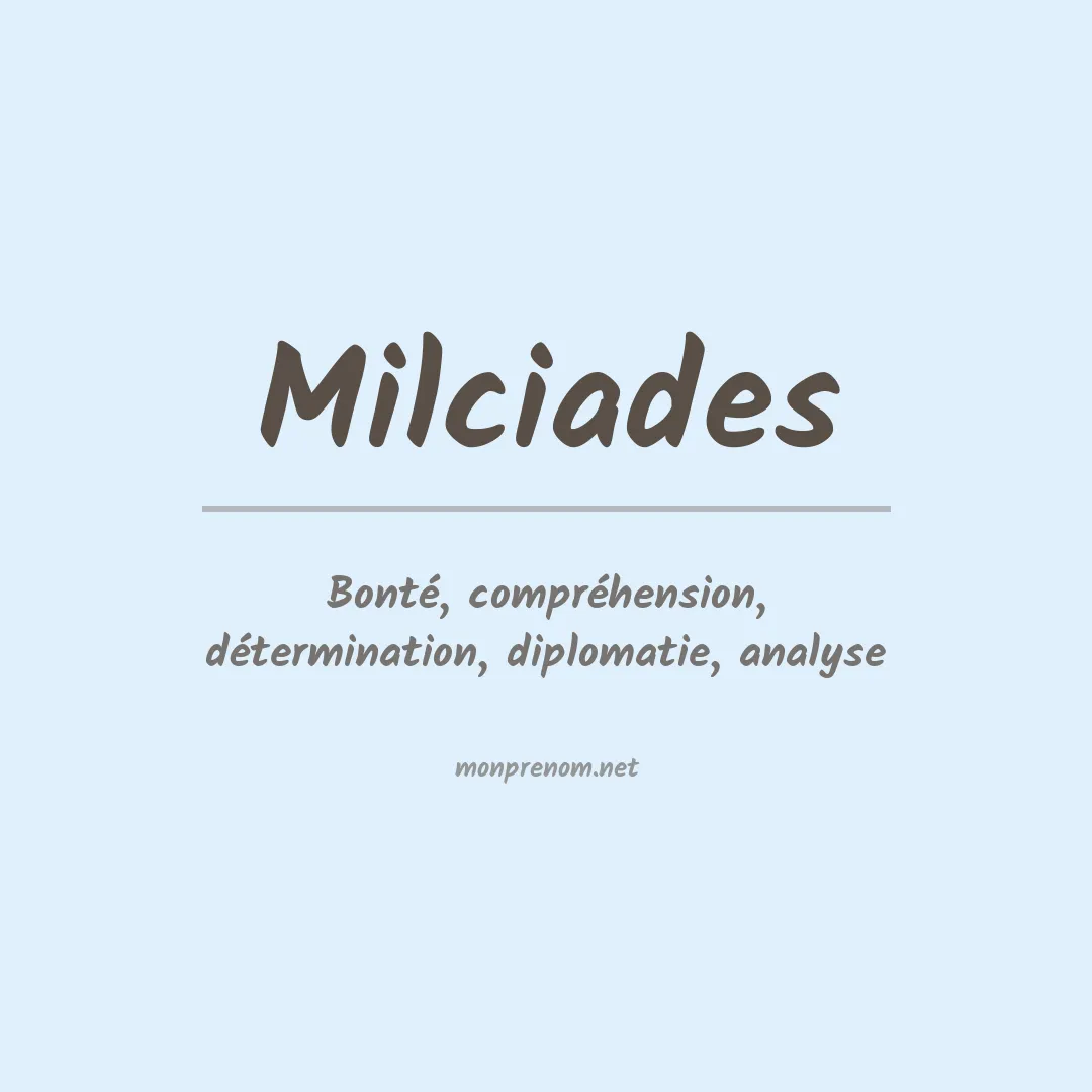 Prénom Milciades