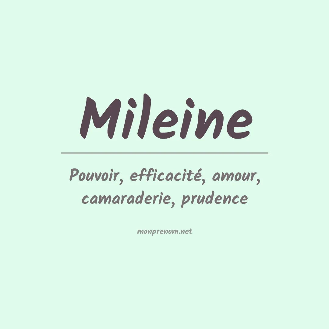Prénom Mileine