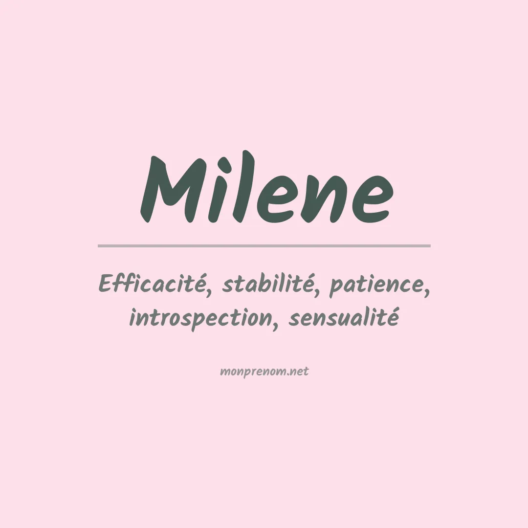Prénom Milene