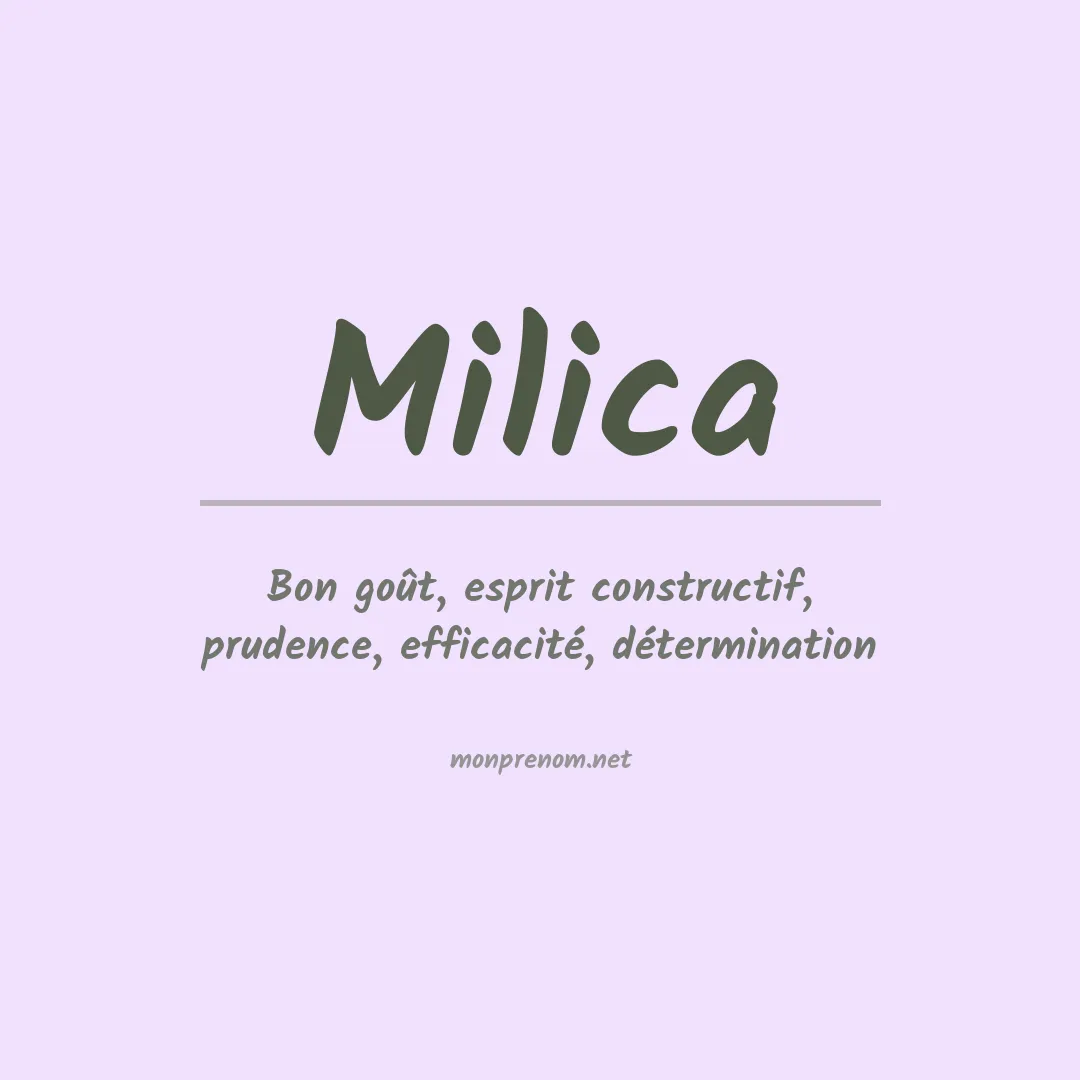 Prénom Milica