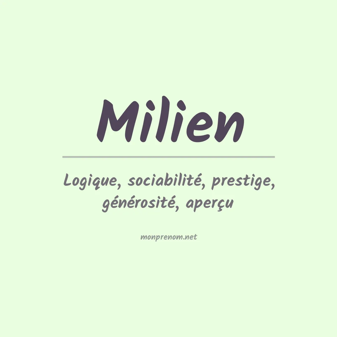 Prénom Milien