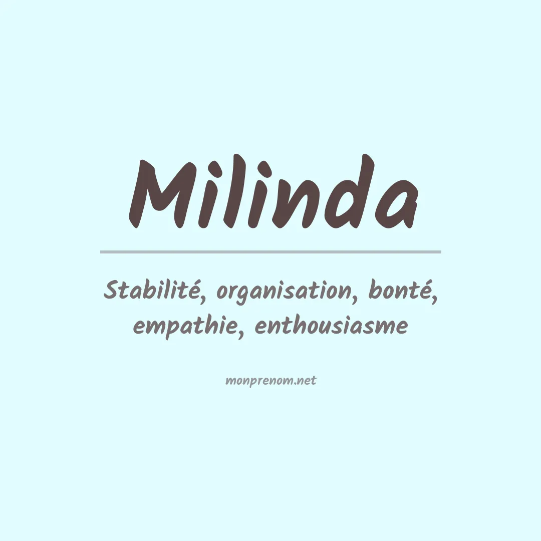 Prénom Milinda