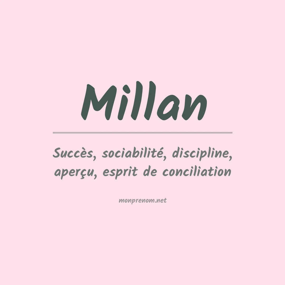Prénom Millan