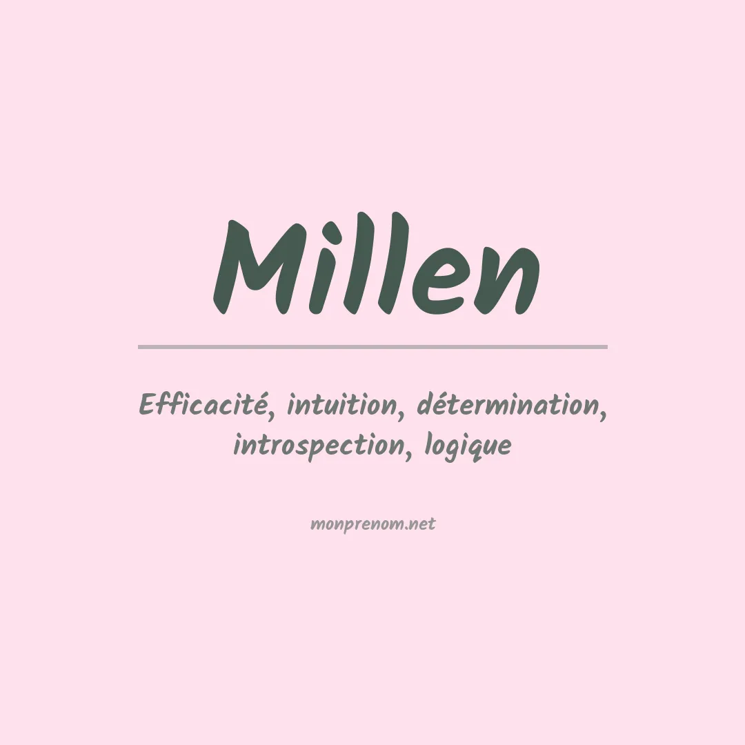 Prénom Millen