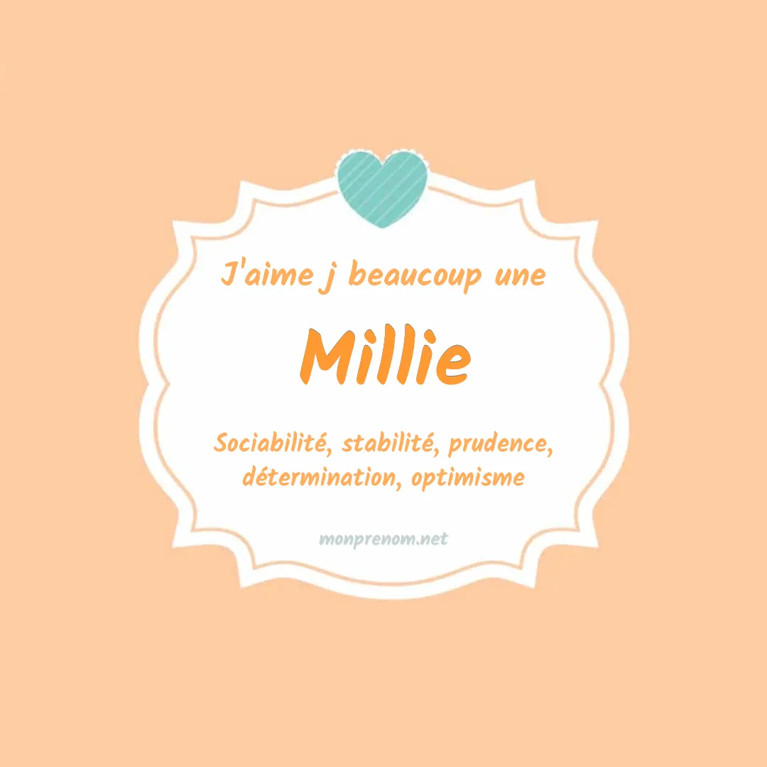 J'aime beaucoup Millie