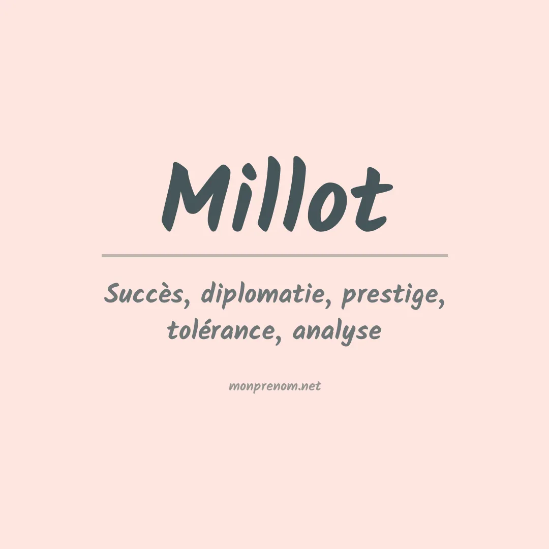 Prénom Millot