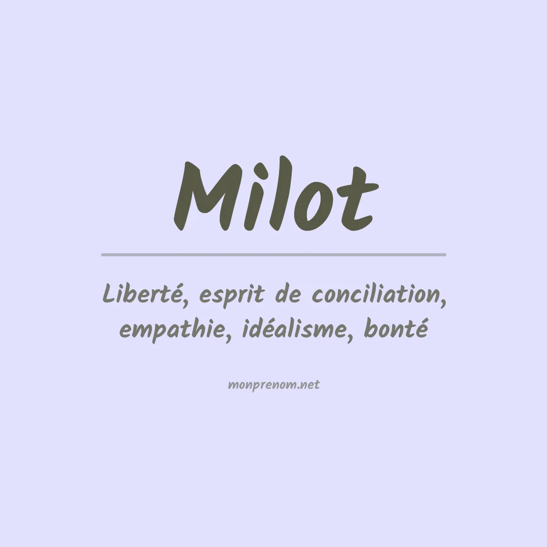 Prénom Milot