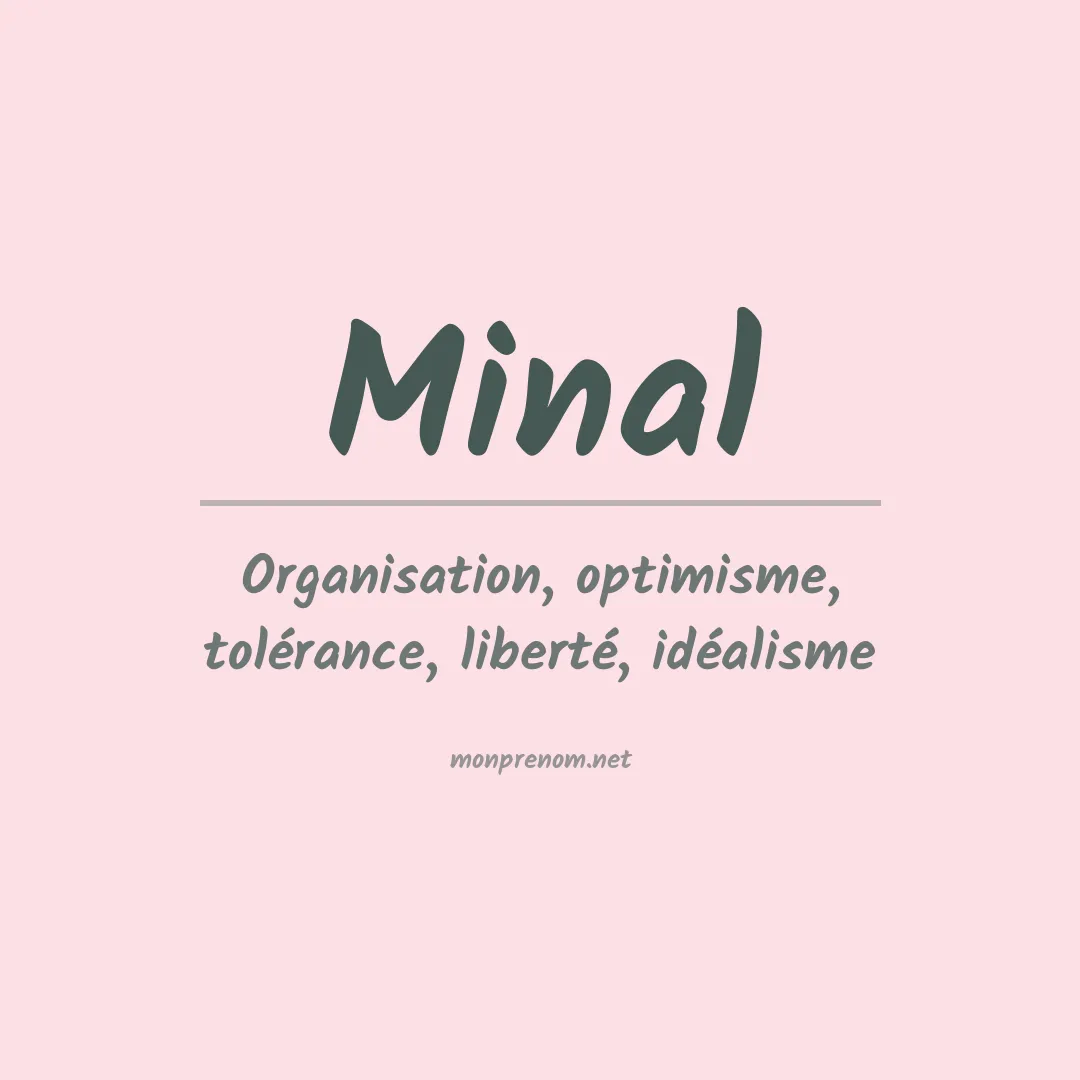 Signification du prénom Minal