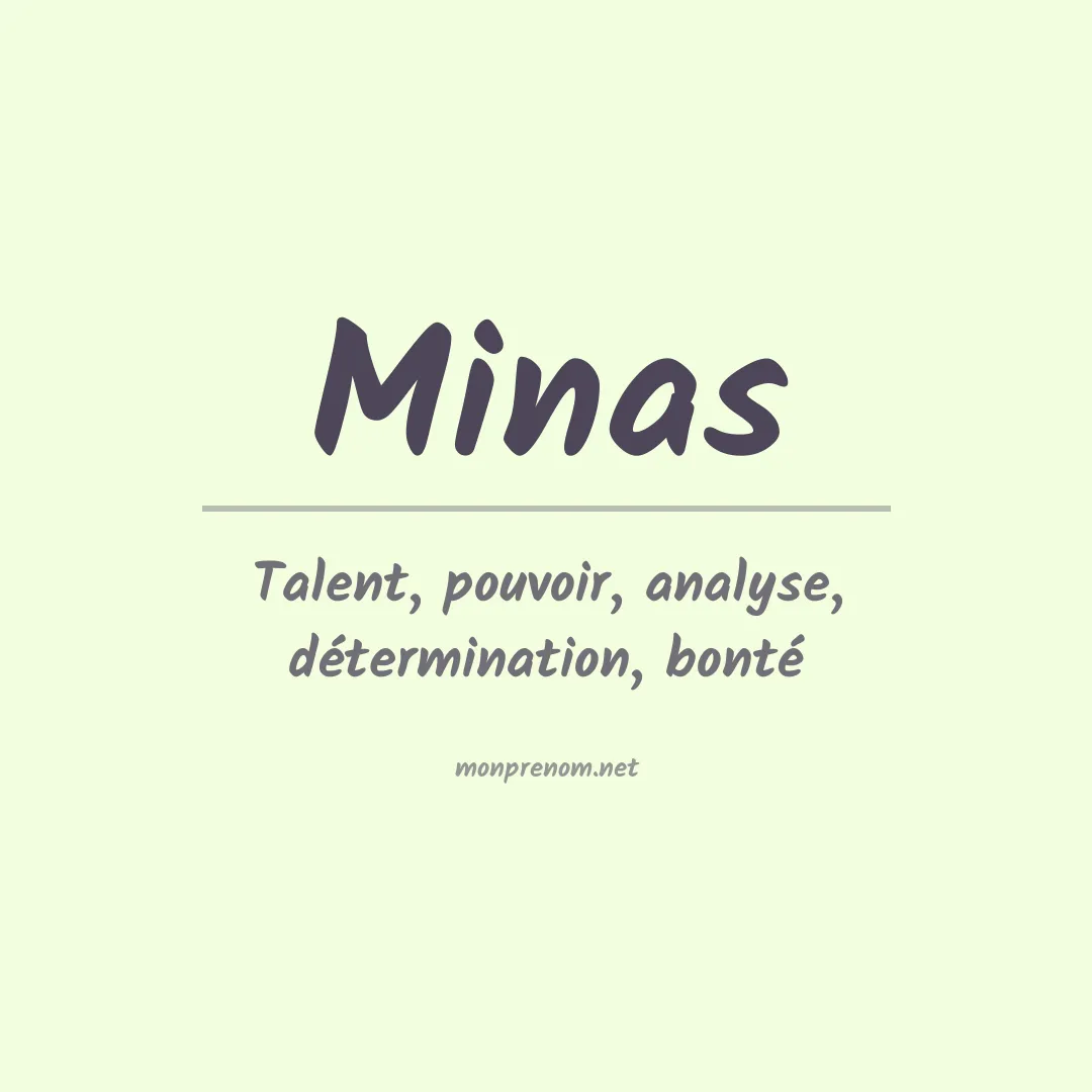 Prénom Minas
