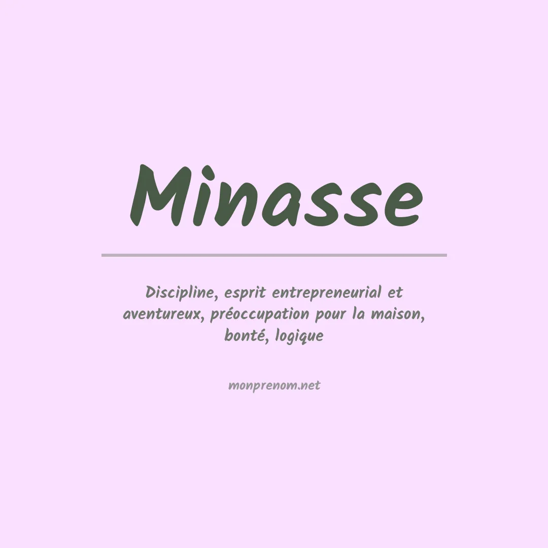 Signification du prénom Minasse