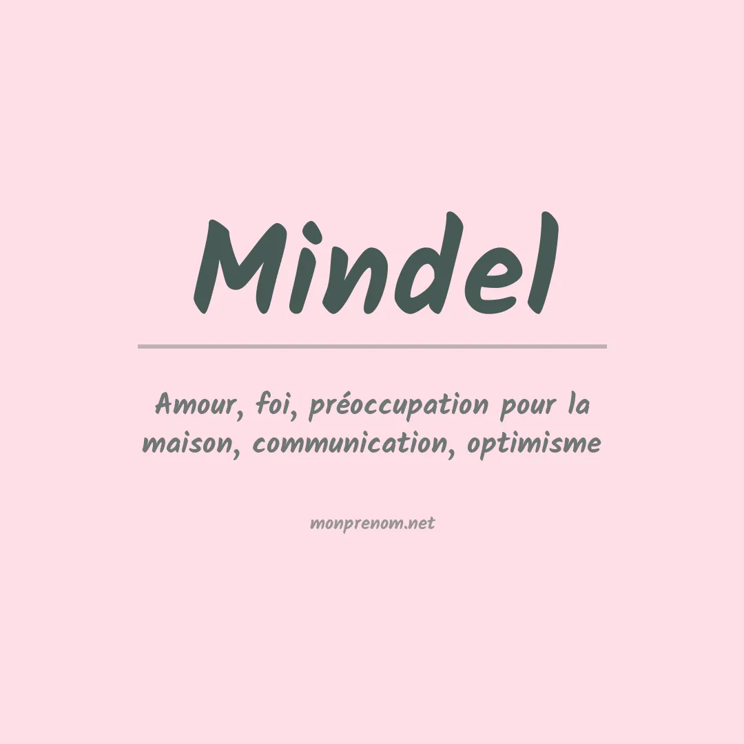 Prénom Mindel