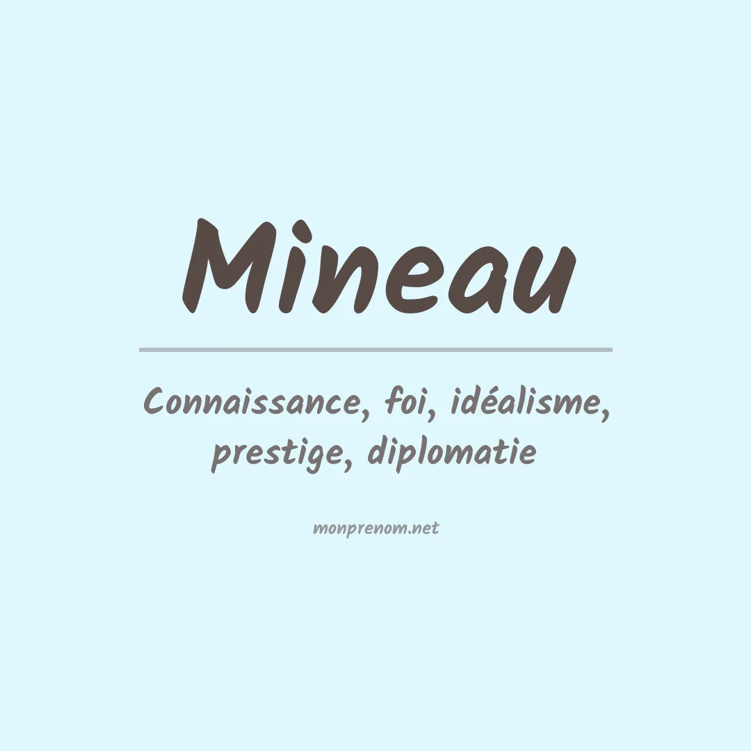 Prénom Mineau