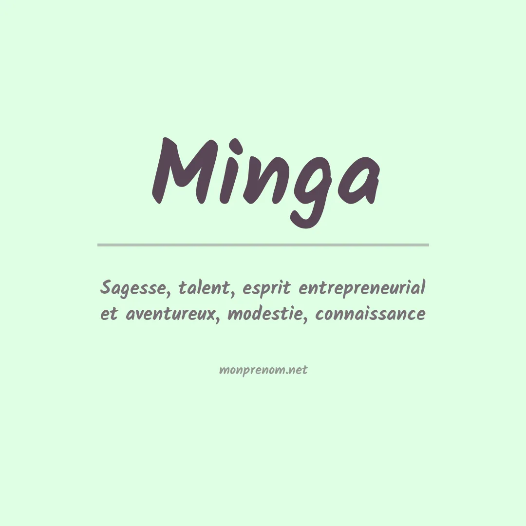 Prénom Minga