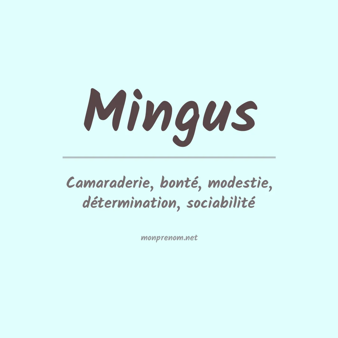 Prénom Mingus