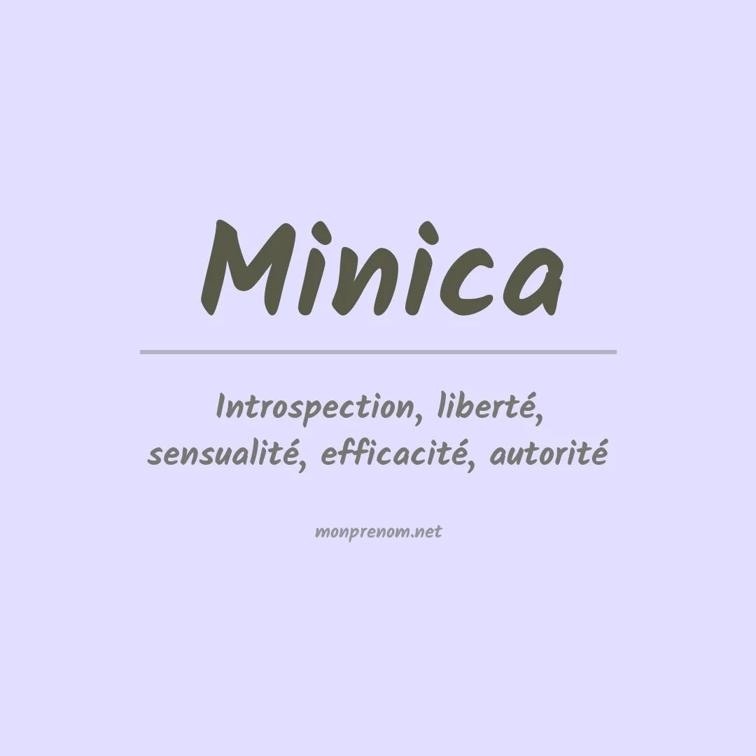 Signification du prénom Minica