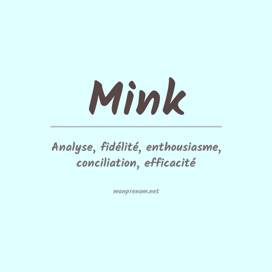 Prénom Mink