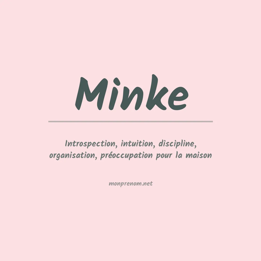 Prénom Minke
