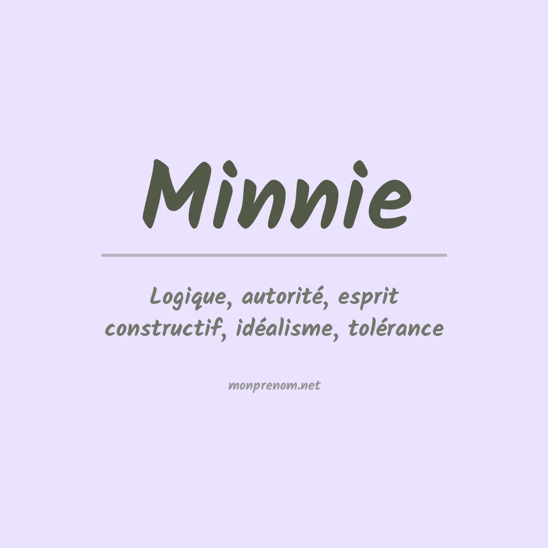 Prénom Minnie