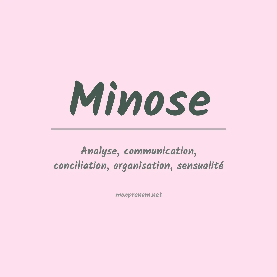 Signification du prénom Minose