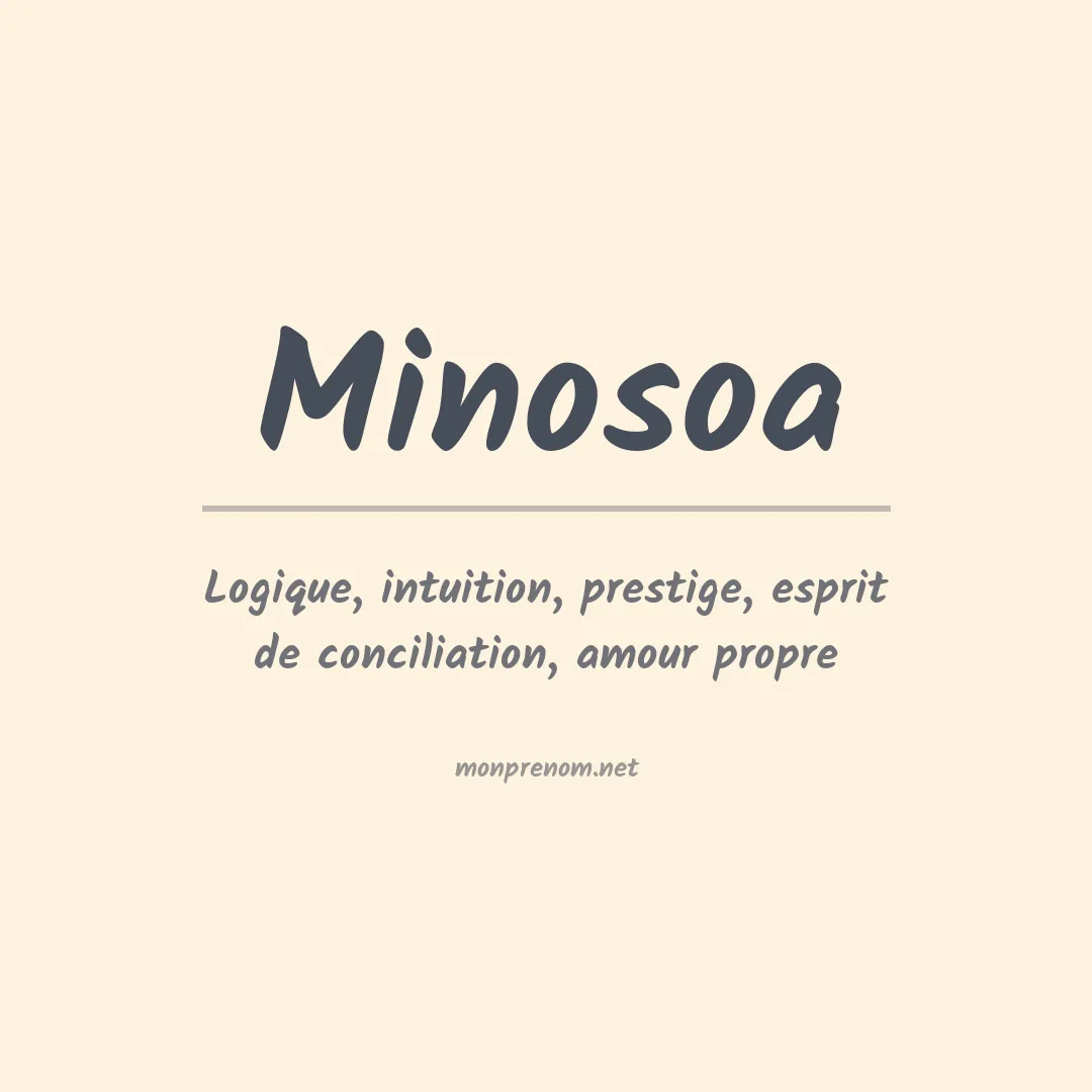 Signification du prénom Minosoa